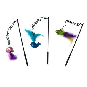 JW Wanderfuls Cat Toy Wand Assorted Colors Original Cheap Pice
