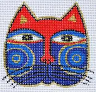 Cat Face - Red & Blue Eastbay Cheap Online