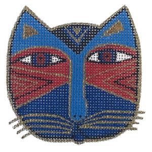 Cat Face - Blue & Red Clearance Inexpensive
