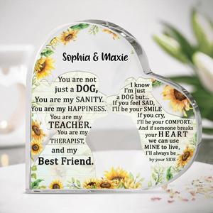 Custom Personalized Pet Mom Crystal Heart - Gift Idea For Dog/ Cat Lover - You Are My Best Friend Free Shipping Best Place