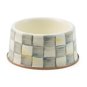MacKenzie-Childs Sterling Check Enamel Pet Dish Recommend Sale Online