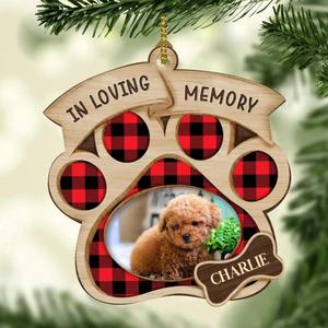 Custom Personalized In Loving Memory Pet Ornament - Upload Image - Memorial Gift Idea For Pet Owners Get Authentic Sale Online