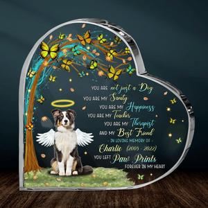 Custom Personalized Dog Memorial Crystal Heart - Memorial Gift Idea For Dog Lovers/Dog Owners - You Are Not Just A Dog, You Are My Sanity Pick A Best Cheap Pice