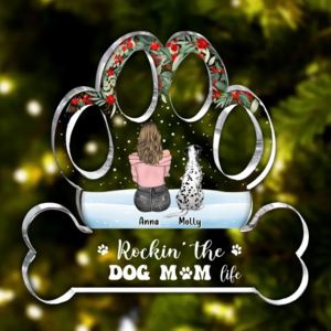 Custom Personalized Dog Mom Acrylic Plaque - Up to 5 Pets - Christmas Gift Idea for Dog/ Cat/ Rabbit Owners - Rockin' The Dog Mom Life Cheap Sale Looking For