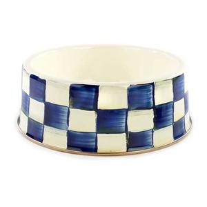 MacKenzie-Childs Royal Check Enamel Pet Dish-Large Cheap Low Pice