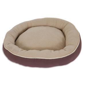 Aspen Pet Round Pet Bed With Bolster & Gold Cord Outlet Countdown Package
