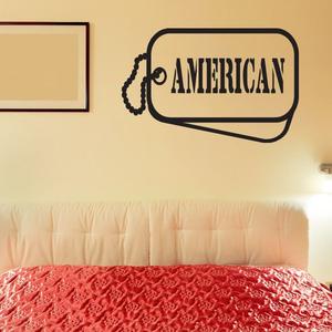 American Dog Tag Decal Manchester