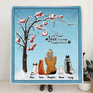 Custom Personalized Dog Cat Quilt/Fleece Blanket - Personalized Gift For Dog Mom/Dog Dad/Cat Mom/Cat Dad, Dog Cat Lovers - Up to 4 Pets Sale Hot Sale