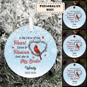 Personalized To Your Lost Loved Christmas Ceramic Ornament, Memorial Gift Ornament Sale Browse