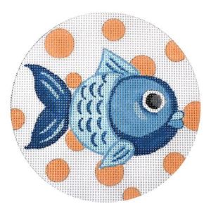 Blue Fish Bubbles Round Cheap Sale 2025 New
