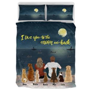 Custom Personalized Dog Cat Quilt Bed Sets - Gift for Dog Cat Lovers, Couple/Woman/Man - Up to 7 Pets Clearance Fake