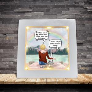 Custom Personalized Memorial Dog Frame With Led - Upto 4 Dogs - Best Gift For Dog Lovers Free Shipping Big Discount