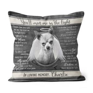 Pet Loss Gift, Rainbow Bridge Dog, Dog Sympathy Gifts, Loss Of Pet Gift,Pet Sympathy Gifts, Loss Dog Gift Personalized Suede Throw Pillow Visit New Online