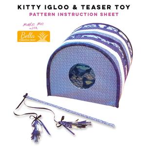 Kitty Igloo & Teaser Toy - Bella Pineapple Pack Pattern Collections
