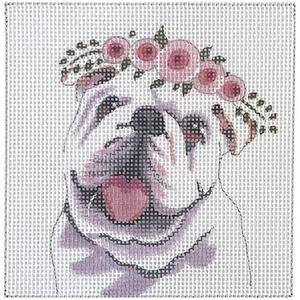 Bulldog with Floral Crown Discount Ebay