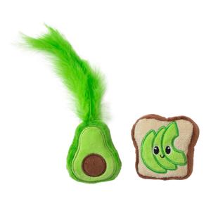Quirky Kitty Avocado Toast Catnip Plush Cat Toy Free Shipping Clearance