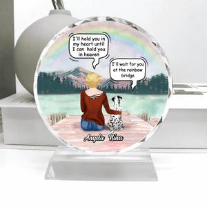 Custom Personalized Memorial Dog Crystal Pendulum - Upto 4 Dogs - Best Gift For Dog Lovers Cheap Excellent