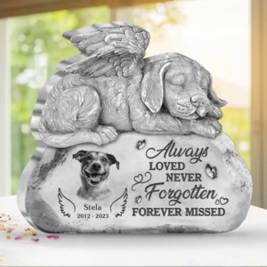 Custom Personalized Memorial Dog Acrylic Plaque - Memorial Gift Idea For Dog Lover - Always Loved Never Forgotten Forever Missed With Credit Card Online