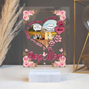 Custom Personalized Memorial Dog Mom Plaque - Memorial Gift Idea For Dog Lover - Up to 4 Dogs - The Road To My Heart Is Paved With Paw Prints Cheap Sale 2025 Unisex