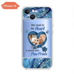 Custom Personalized Memorial Dog Collar Phone Case - Upload Photo - Memorial Gift Idea For Dog Owner - The Road To My Heart Is Paved With Paw Prints - Case for iPhone/ Samsung Cheap Sale Wiki