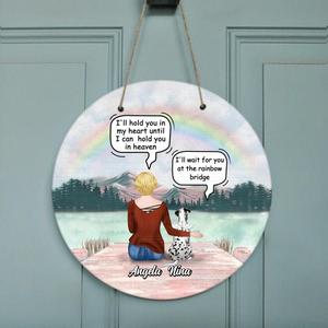 Custom Personalized Memorial Dog Door Sign - Upto 4 Dogs - Best Gift For Dog Lovers Pices For Sale