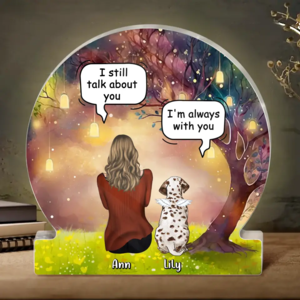 Custom Personalized Memorial Dog Acrylic Plaque - Upto 3 Dogs - Memorial Gift Idea For Dog Mom/ Dog Lover - I'm Always With You Free Shipping For Sale