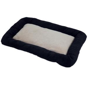 SnooZZy Chenille Low Bumper Kennel Mat - Black Original For Sale