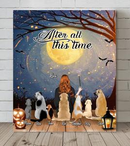 Custom Personalized Dog Mom Canvas - Upto 7 Dogs - Gift For Dog Lovers - After All This Time Online Online For Sale