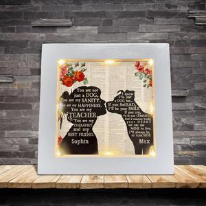 Custom Personalized Dog Mom Frame With Led - Gift Idea For Dog Lovers - You Are Not Just A Dog Authentic Cheap Pice