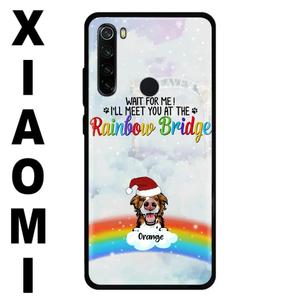 Custom Personalized Memorial Pets At Rainbow Bridge Phone Case - Upto 5 Pets - Memorial Gift For Dog Lovers/Cat Lovers - Wait For Me! I'll Meet You At The Rainbow Bridge - For Xiaomi, Oppo And Huawei Discount Store