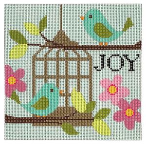 Joy Birds and Birdcage on 13 mesh Cheap Sale New Arrival