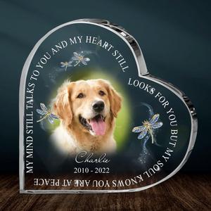 Custom Personalized Memorial Pets Photo Crystal Heart - Memorial Gift Idea For Pet Owners Outlet Collections