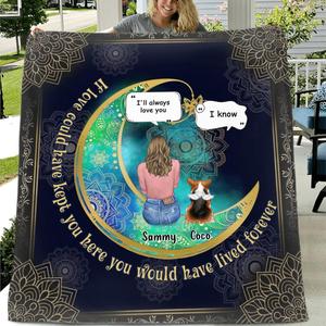 Custom Personalized Memorial Pet Quilt/Fleece Blanket - Upto 4 Pets - Gift Idea For Dog/Cat/Bunny Owners - If Love Could Have Kept You Here You Would Have Lived Forever With Credit Card Cheap Online