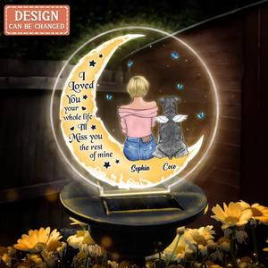Custom Personalized Memorial Pet Solar Light - Gift Idea For Dog/ Cat/ Rabbit Lover - I Love You To The Moon & Back 2025 Cheap Online