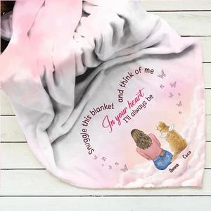 Custom Personalized Memorial Pet Single Layer Fleece/Quilt Blanket - Memorial Gift Idea for Dog/Cat Owners/Mother's Day - Snuggle This Blanket And Think Of Me Shop Offer Cheap Online