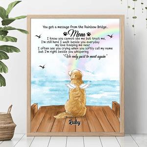 Custom Personalized Memorial Pet Poster - Memorial Gift For Dog/ Cat Lover - I'm Still Here Genuine Sale Online
