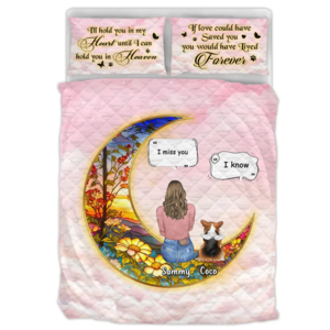 Custom Personalized Memorial Pet Quilt Bed Set - Upto 3 Dogs/Cats/Rabbits - Memorial Gift Idea for Pet Owners Fashionable For Sale