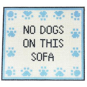 No Dogs Sofa - Blue Free Shipping Shop