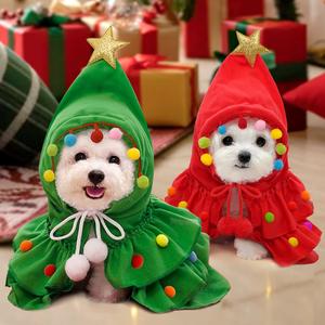 Christmas Pet Cloak Poncho Tumblr