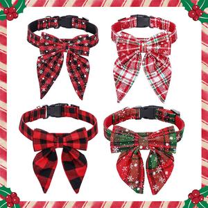 Christmas Dog Collar with Bow Tie Clearance Store For Sale