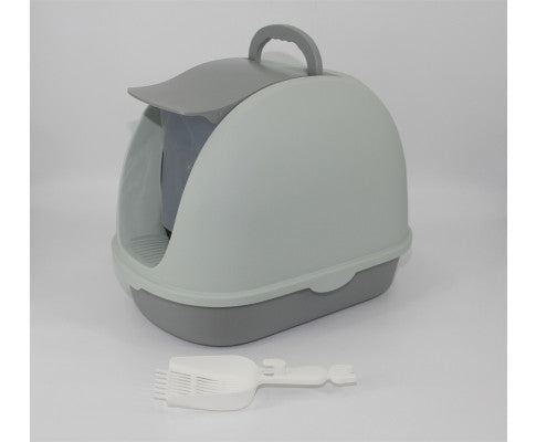 Portable Hooded Cat Litter Box with Scoop and Grid Tray Clearance Manchester Great Sale