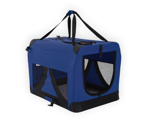 Portable Dog Crate Carrier - Blue Clearance Reliable