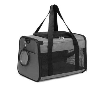 PORTABLE DOG CRATE CARRIER - GREY Free Shipping Fashionable