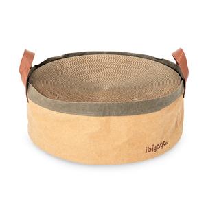 Sand Dune Round Cat Scratcher with Replaceable Cardboard Insert By Ibiyaya Where To Buy Low Pice