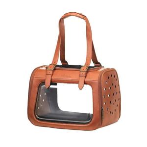 PORTICO DELUXE LEATHER DOG & CAT TRANSPORTER Outlet Low Pice