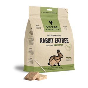Vital Essentials Rabbit Mini Patties Freeze Dried Dog Food, 14oz Outlet Hot Sale
