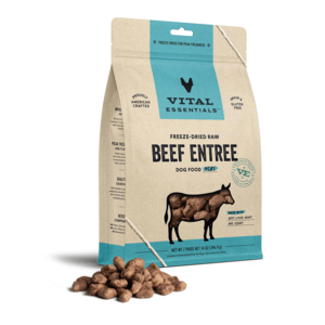Vital Essentials Freeze Dried Beef Mini Nibs Dog Food, 5.5oz | 14oz｜25oz Pices Cheap Pice