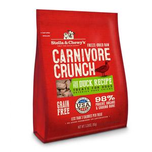 Stella & Chewy's Carnivore Crunch Grain Free Duck Recipe Freeze Dried Raw Dog Treats Outlet Best Seller