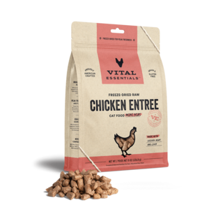 Vital Essentials Chicken Mini Nibs Freeze Dried Cat Food, 8oz | 12oz Recommend Sale Online