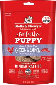 Stella & Chewy's Perfectly Puppy Freeze Dried Raw Chicken and Salmon Dinner Patties Grain Free Dog Food Sale Hot Sale